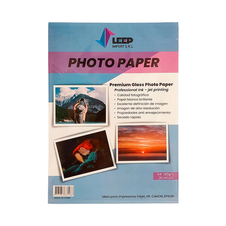Papel Fotografico Leep Gloss A4 150 grs Blister x 20 Art.FOTO 150
